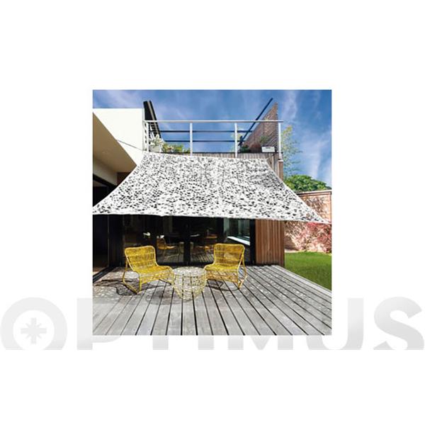 TOLDO POLIESTER CAMUFLAJE BLANCO 3 X 3 M