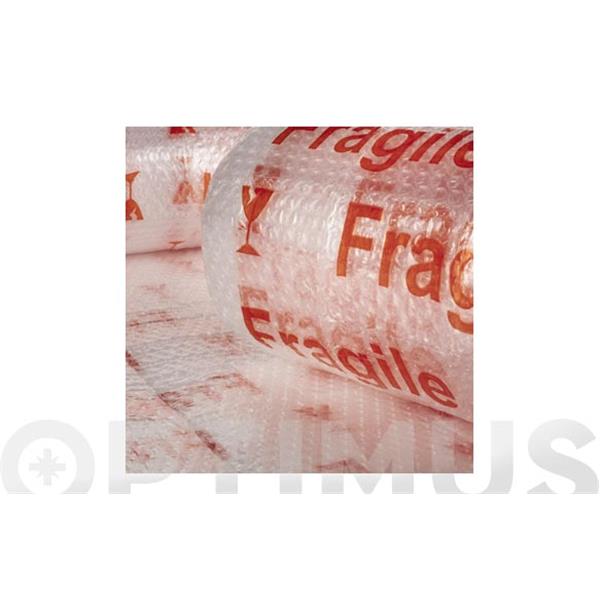 PLASTICO DE BURBUJA 40 GR/M2 "FRAGIL" 0,6 X 5 MT 