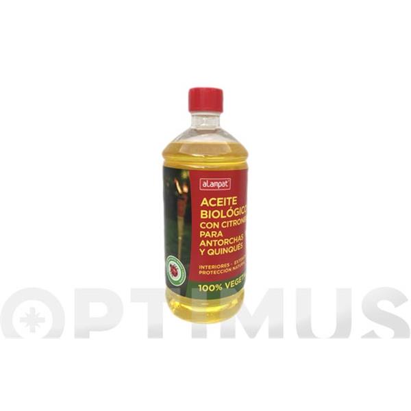 ACEITE PARA ANTORCHAS BIOL&Oacute;GICO CON CITRONELA 750 ML ALAMPAT