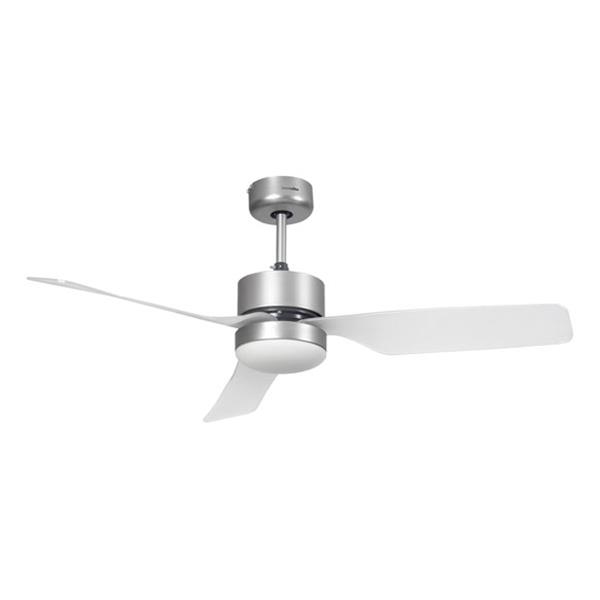 VENTILADOR DE TECHO GALERNA 3052 INOX/TRASLUCIDO CON 3 ASPAS & LUZ LED 70W 132CM UNIVERSAL BLUE