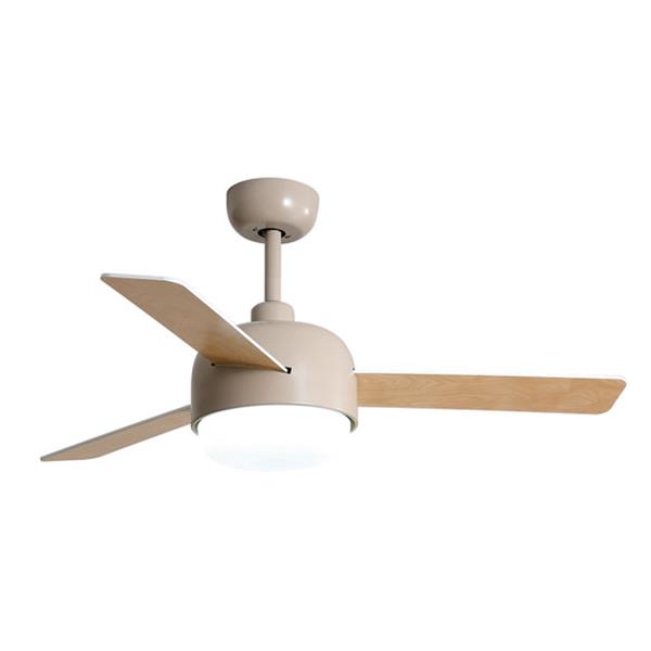VENTILADOR DE TECHO VENTO 4048 CREMA/MADERA CON 3 ASPAS, LUZ LED & CONTROL WIFI 70W 122CM UNIVERSAL BLUE
