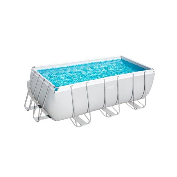 PISCINA POWER STEEL RECTANGULAR  8124 L DEPURADORA DE CARTUCHO 2.006 L/H 412X201X122 CM