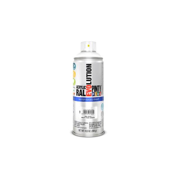 PINTURA SPRAY AL AGUA EVOLUTION WATER BASED  520 CC RAL 9010 BLANCO PURO MATE NOVASOL