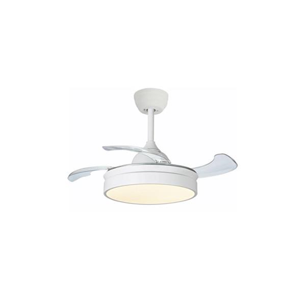 VENTILADOR TECHO CON PLAFON ASPAS RETRACTILES LED 35W PLAFON &Oslash; 108 CM DUPI