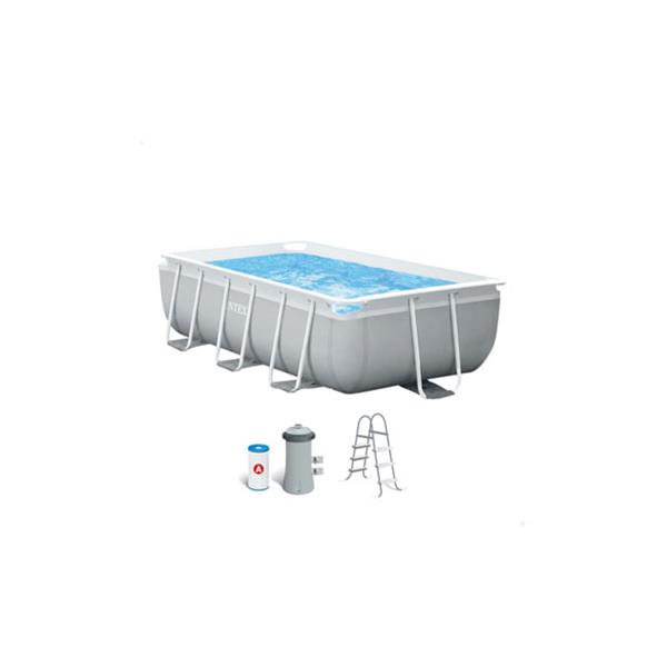 PISCINA PRISM FRAME RECTANGULAR  300X175X80 CM CON BOMBA Y ESCALERA
