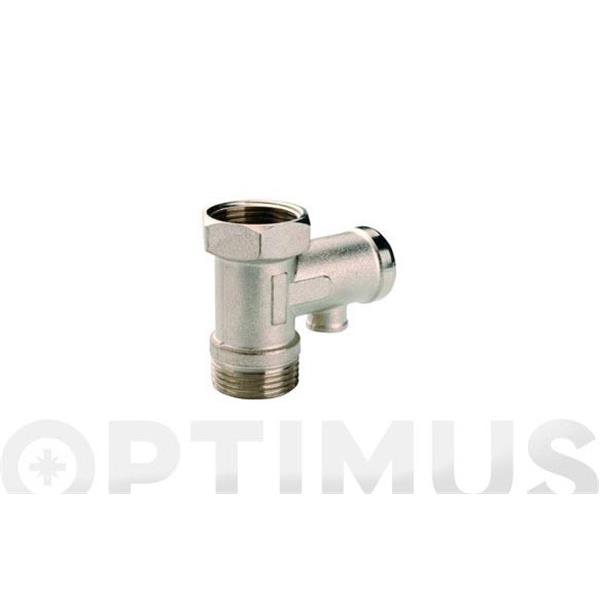 VALVULA SEGURIDAD CON PURGA TERMO 3/4" 9 BAR STANDAR HIDRAULICA