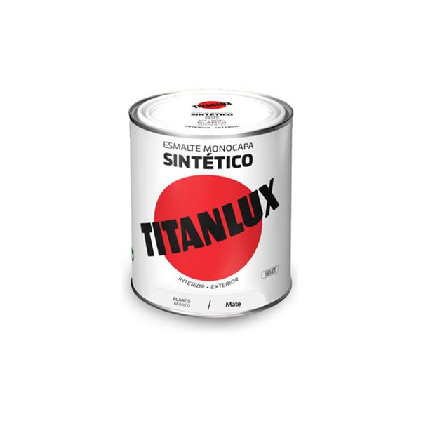 ESMALTE SINTETICO MATE 0577 750 ML BLANCO TITANLUX