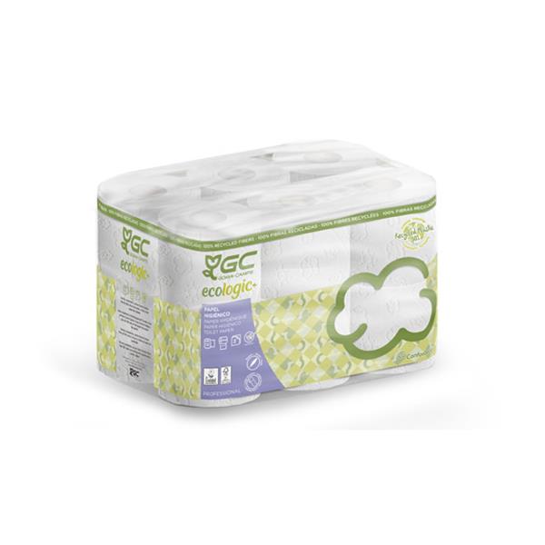 PAPEL HIGIENICO DOMESTICO 35 MT 12 ROLLOS 2 CAPAS RECICLADO