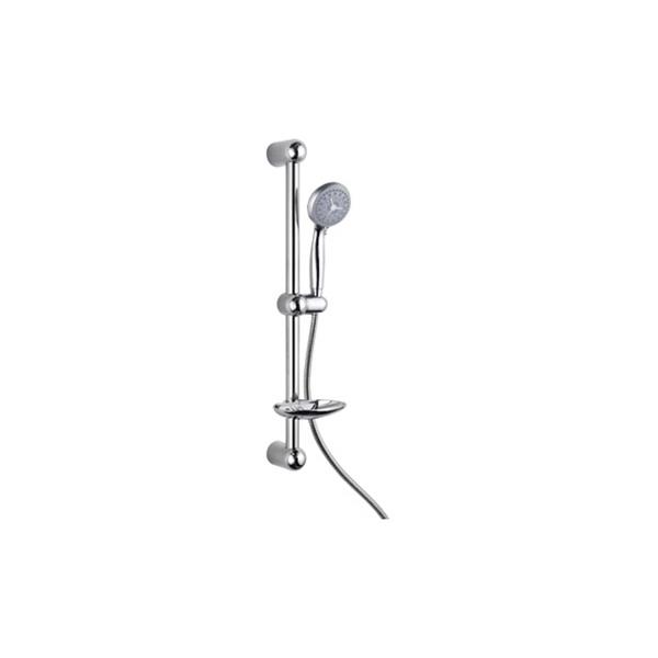 KIT DE MANGO DE DUCHA MANGO 3 FUNCIONES EN ABS FLEXO ACERO INOX. DE 200 CM CROMADO
