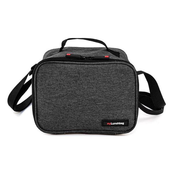 BOLSA PORTA ALIMENTOS ON THE GO NEGRA + CONTENEDOR VIDRIO 0,840 ML