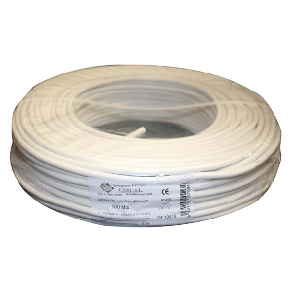 CABLE MANGUERA DE 0,5 KW EXTER. RVK 2 X 1.5 MM NEGRO