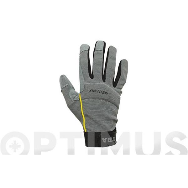 GUANTE CUERO SINT&Eacute;TICO CON ELASTANO CIERRE VELCRO COLOR GRIS CARTONCILLO  H270GY/8  JUBA