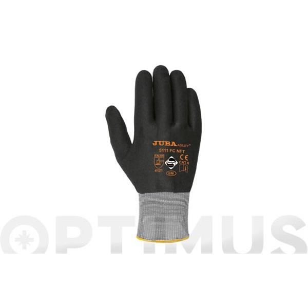 GUANTE "AGILITY&reg;" NYLON&reg;+ ELASTANO RECUBIERTO DE NITRILO FOAM EN SU TOTALIDAD CARTONCILLO  H5111FCNFT/8  JUBA