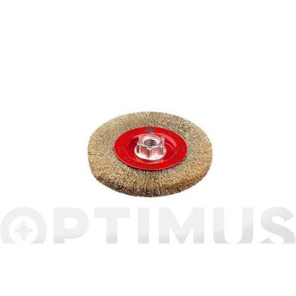 CEPILLO DISCO PUA LATONADA M 14 DIAM 115 X 0,30 MM HSP115EM14 JAZ