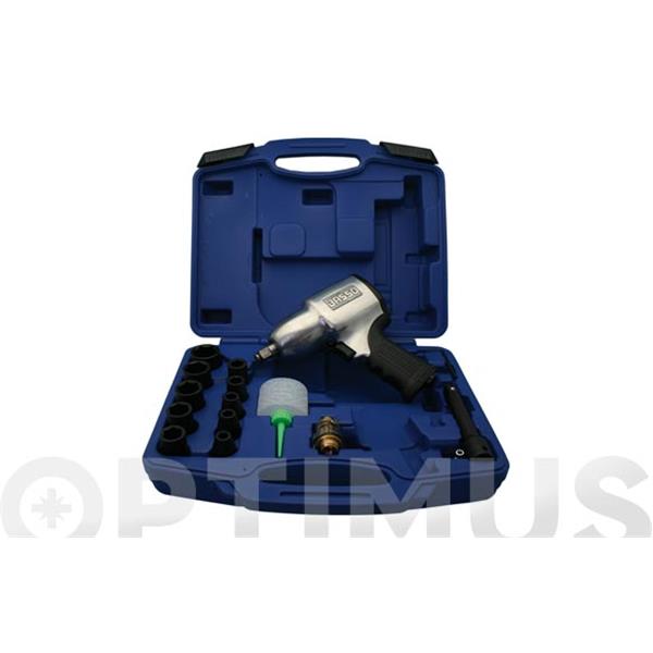 KIT LLAVE IMPACTO 1/2 + VASOS T-IK227A1K2 LARWIND