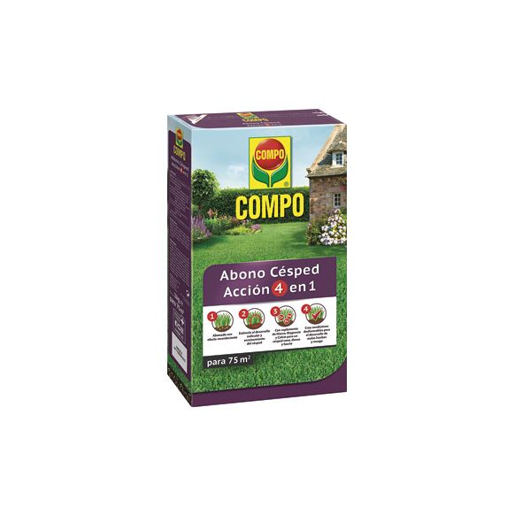 ABONO CESPED ACCION 4 EN 1  3 KG COMPO