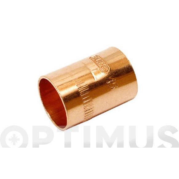 ACCE. MANGUITO 270CU CON TOPES 22 MM COBRE