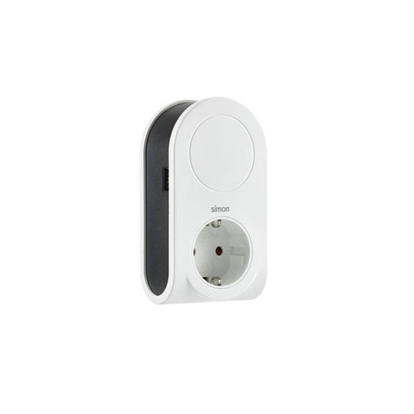 ADAPTADOR 3 CLAVIJAS USB+1 USB A+TOMA 16A BLANCO / NEGRO