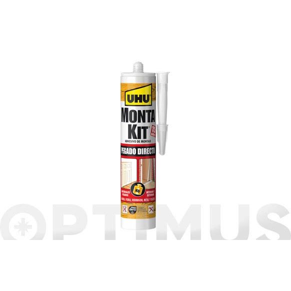 ADHESIVO DE MONTAJE MONTA KIT PEGADO DIRECTO EN CARTUCHO 380GR UHU IMEDIO