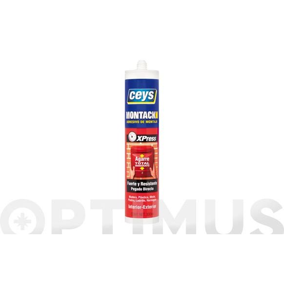ADHESIVO DE MONTAJE MONTACK EXPRESS EN CARTUCHO 300 ML CEYS