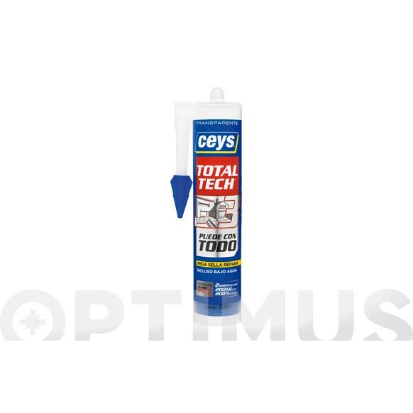 ADHESIVO DE MONTAJE SELLADOR TOTAL TECH TRANSPARENTE 290 ML CEYS
