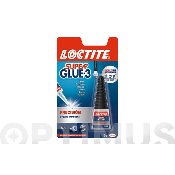 ADHESIVO INSTANTANEO SUPER GLUE 3 DE PRECISION 5 GR LOCTITE 