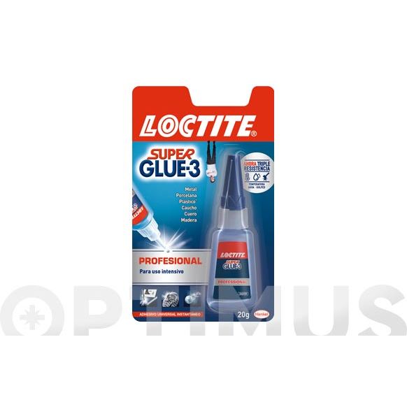 ADHESIVO INSTANTANEO SUPER GLUE-3 TAMA&Ntilde;O XXL 20 GR LOCTITE 