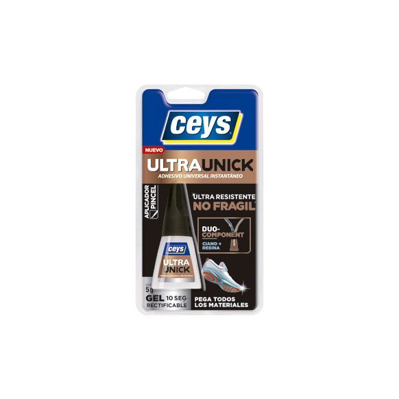 ADHESIVO INSTANTANEO ULTRAUNICK EN GEL CON PINCEL 5 GR CEYS