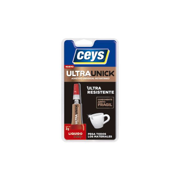 ADHESIVO INSTANTANEO ULTRAUNICK LIQUIDO 3 GR CEYS