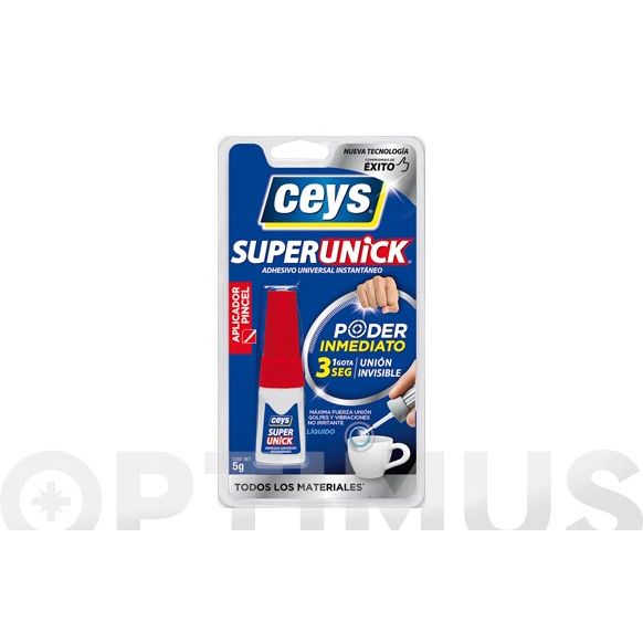 ADHESIVO INSTANTANEO ULTRAUNICK LIQUIDO CON PINCEL 5 GR CEYS