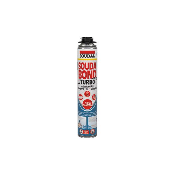 ADHESIVO MONTAJE ESPUMA SOUDABOND TURBO PISTOLA 750 ML SOUDAL