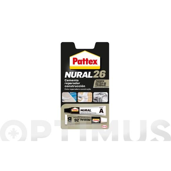 ADHESIVO NURAL 26 REPARADOR CEMENTO BLANCO 22 ML NURAL 