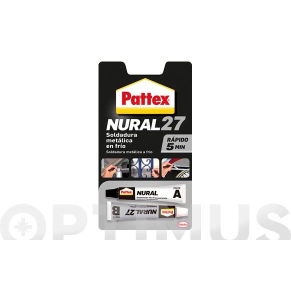 ADHESIVO NURAL 27 SOLDADURA RAPIDA EN FRIO 22 ML NURAL 