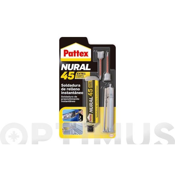 ADHESIVO NURAL 45 SOLDADURA DE RELLENO 11 GR NURAL  