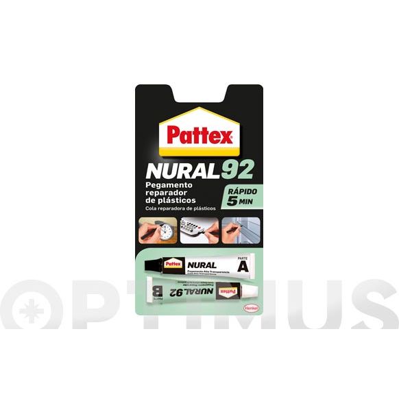 ADHESIVO NURAL 92 REPARADOR DE PLASTICOS 22 ML NURAL