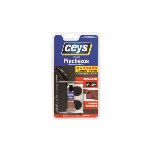 ADHESIVO REPARADOR DE PINCHAZOS 6 PARCHES CEYS