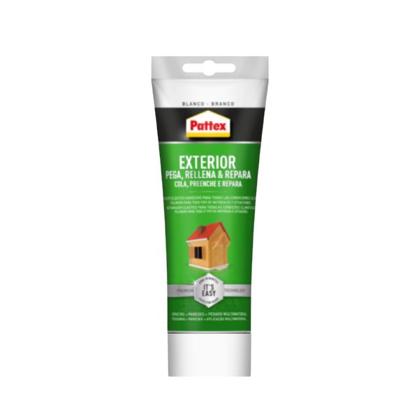 ADHESIVO SELLADOR PARA EXTERIOR BLANCO EN TUBO 80ML PATTEX
