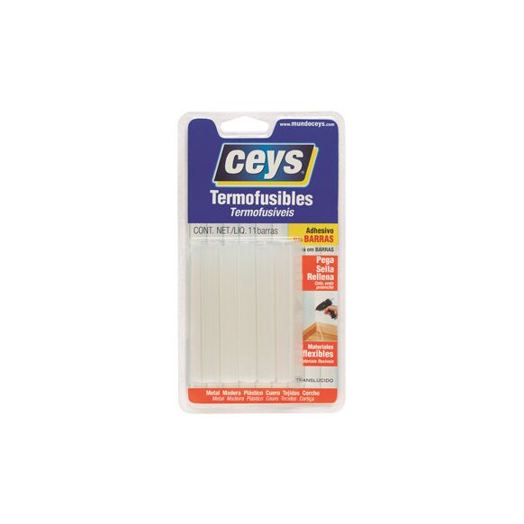 COLA TERMOFUSIBLE EN BARRA 11 MM X 90 MM BLANCO CEYS