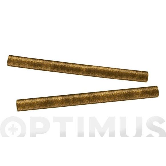 COLA TERMOFUSIBLE ORO/PLATA CON PURPURINA &Oslash; 11,5 X 95 MM 12 BARRAS SALKI