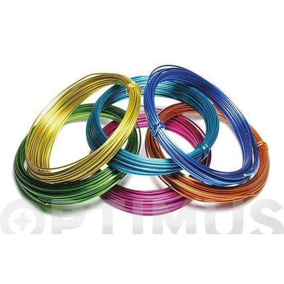 ALAMBRE ALUMINIO ROLLO 1,5 MM X 5 M AZUL PIMAS 