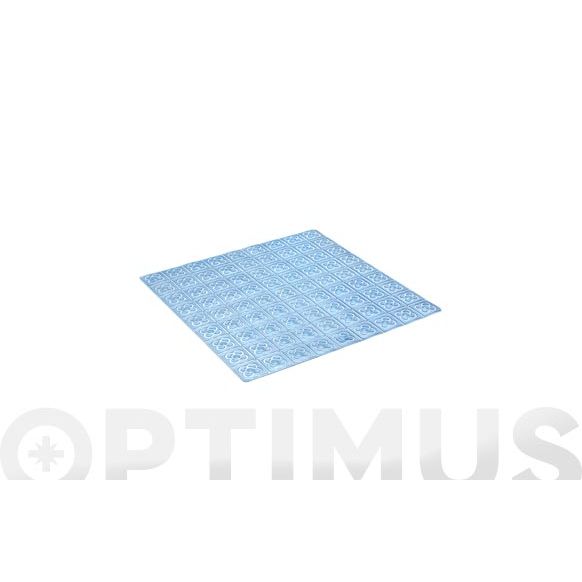 ALFOMBRA BA&Ntilde;O ANTIDESLIZANTE CON VENTOSAS BCN 54X54 AGUA .