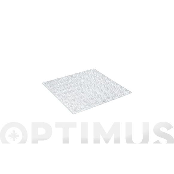 ALFOMBRA BA&Ntilde;O ANTIDESLIZANTE CON VENTOSAS BCN 54X54 TRANSLUCIDO .