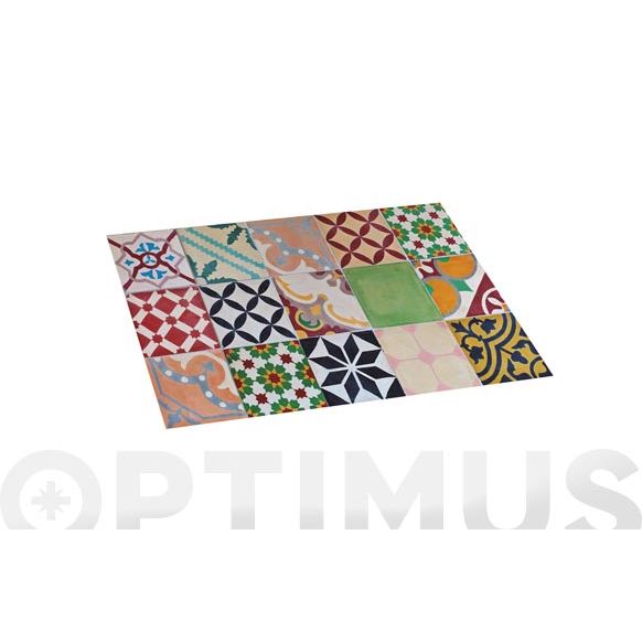 ALFOMBRA VINILICA CROMA 45X75 CM MOSAICO COLOR