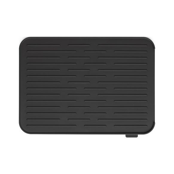 ALFOMBRILLA ESCURREPLATOS SILICONA GRIS OSCURO - 44 X 32 CM