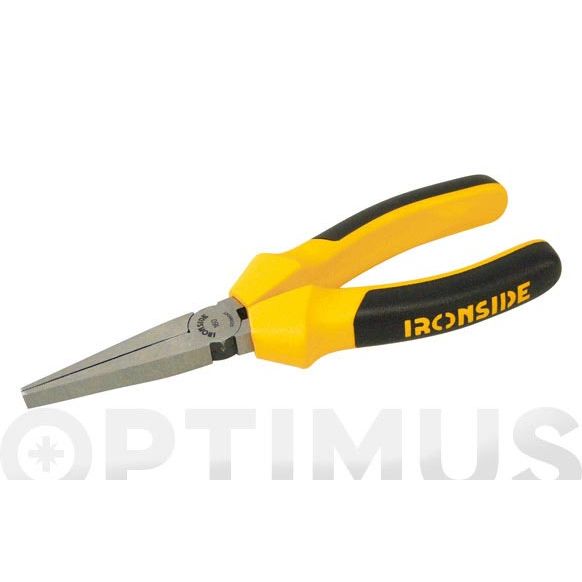 ALICATE BOCA PLANA LARGA 160 MM MANGO AISLADO 1000 VO. IRONSIDE