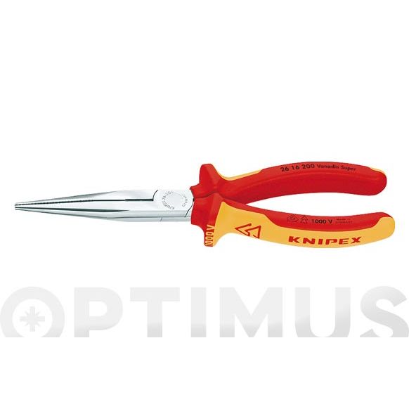 ALICATE MONTAJE VDE 2616 200 MM MANGO AISLADO 1000 VO. KNIPEX