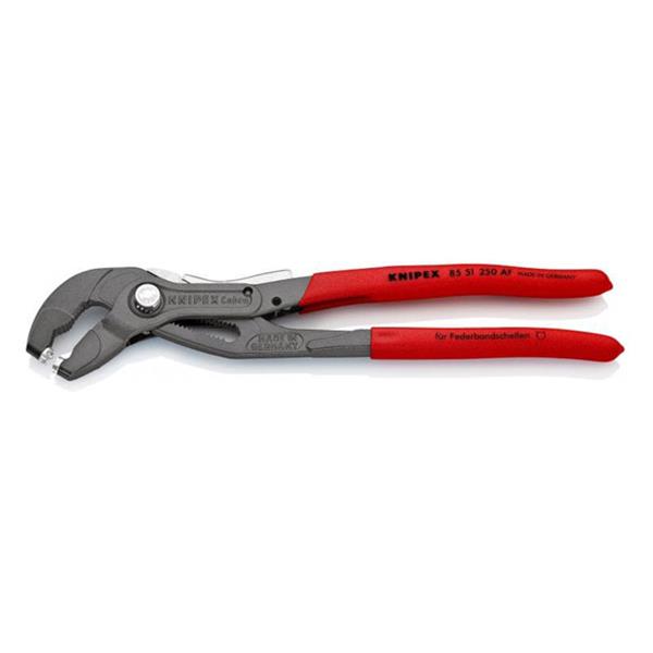 ALICATE PARA ABRAZADERAS CON FIJADOR 270 MM 8551250AF KNIPEX
