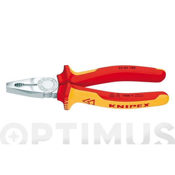 ALICATE UNIVERSAL 0306 200 MM MANGO AISLADO 1000 VO. KNIPEX