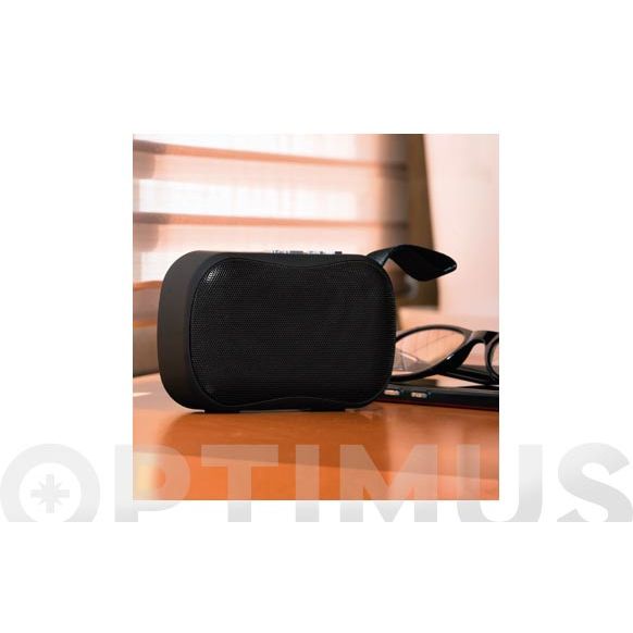 ALTAVOZ BLUETOOTH PORTATIL NEGRO 3W QF+