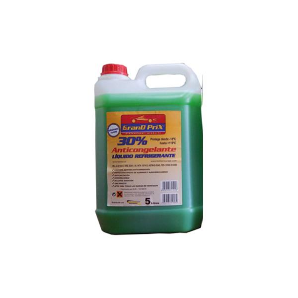 ANTICONGELANTE REFRIGERANTE 5 LT 30% VERDE -18&ordm;C BOTTARI